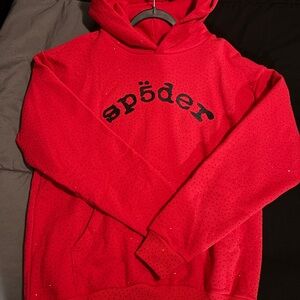 Spöder Red Men's Hoodie Sweater